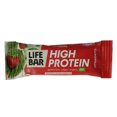 Lifefood Lifebar proteine aardbei bio 40.00 Gram
