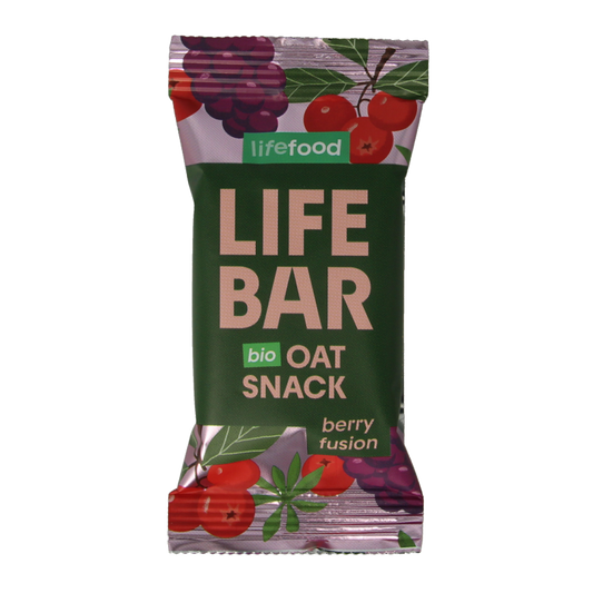 Lifefood Lifebar oatsnack berry fusion bio 40 Gram