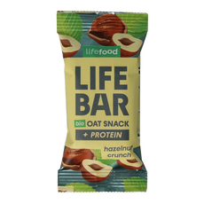 Lifefood Lifebar oatsnack proteine hazelnoot crunch bio 40.00 Gram