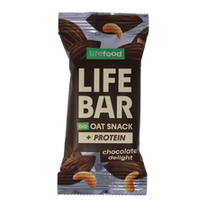 Lifefood Lifebar oatsnack proteine chocolate delight bio 40.00 Gram