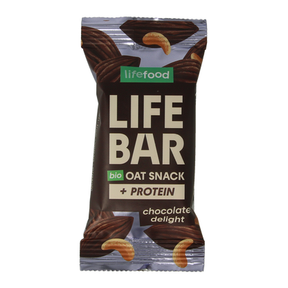 Lifefood Lifebar oatsnack proteine chocolate delight bio 40.00 Gram