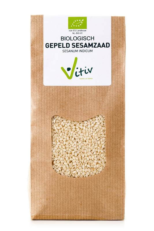 Vitiv Sesamzaad wit gepeld bio 250 Gram
