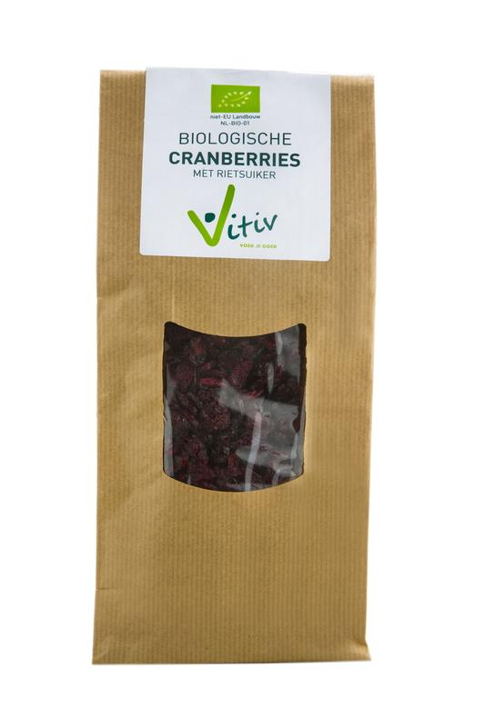 Vitiv Cranberries rietsuiker bio 1 Kilogram