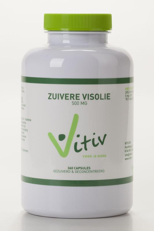 Vitiv Zuivere visolie 500mg 100 Capsules