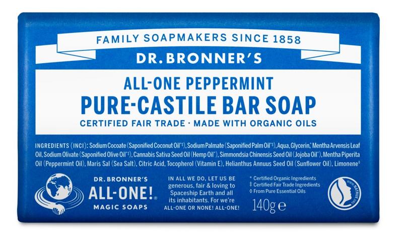 Dr Bronners Barsoap pepermunt 140 Gram
