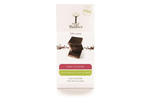 Balance Choco stevia tablet puur cacao 85 Gram