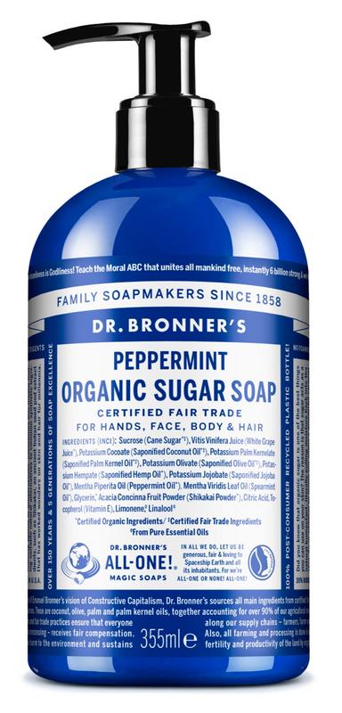 Dr Bronners Shikakai zeep pepermunt 355 Milliliter