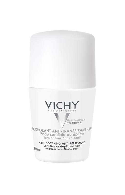 Vichy Deodorant roller gevoelige huid 48uurs bescherming 50.00 Milliliter