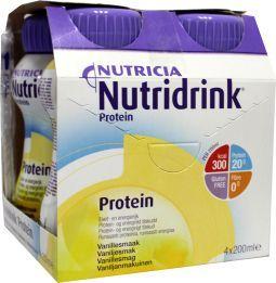 Nutridrink Protein vanille 200ml 4 Stuks