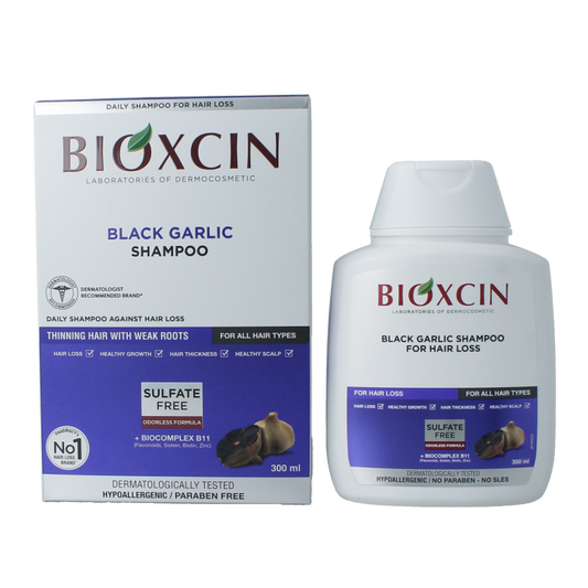 Bioxcin Shampoo zwarte knoflook 300 Milliliter