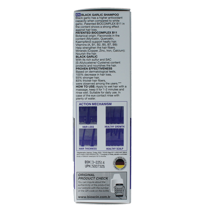 Bioxcin Shampoo zwarte knoflook 300.00 Milliliter