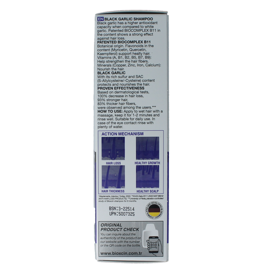 Bioxcin Shampoo zwarte knoflook 300.00 Milliliter