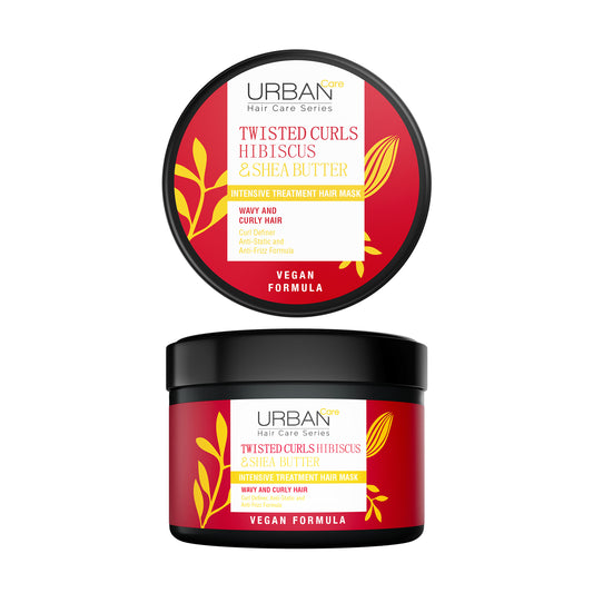 Urban Care Hibiscus & shea butter twisted curls hair mask 230 Milliliter