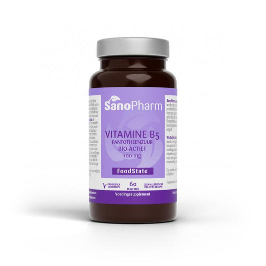 SanoPharm Vitamine B5 pantotheenzuur 100mg 60 Tabletten