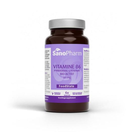 SanoPharm Vitamine B6 pyridoxaal-5-fosfaat 30mg 60.00 Tabletten