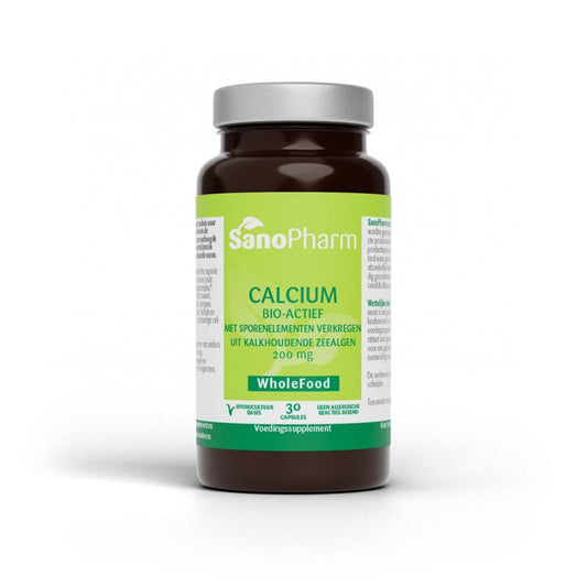 SanoPharm Calcium 200 mg wholefood 30 Capsules