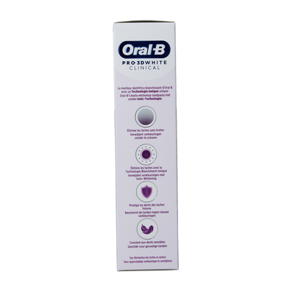 Oral B Tandpasta 3D white clinical radiant 75.00 Milliliter
