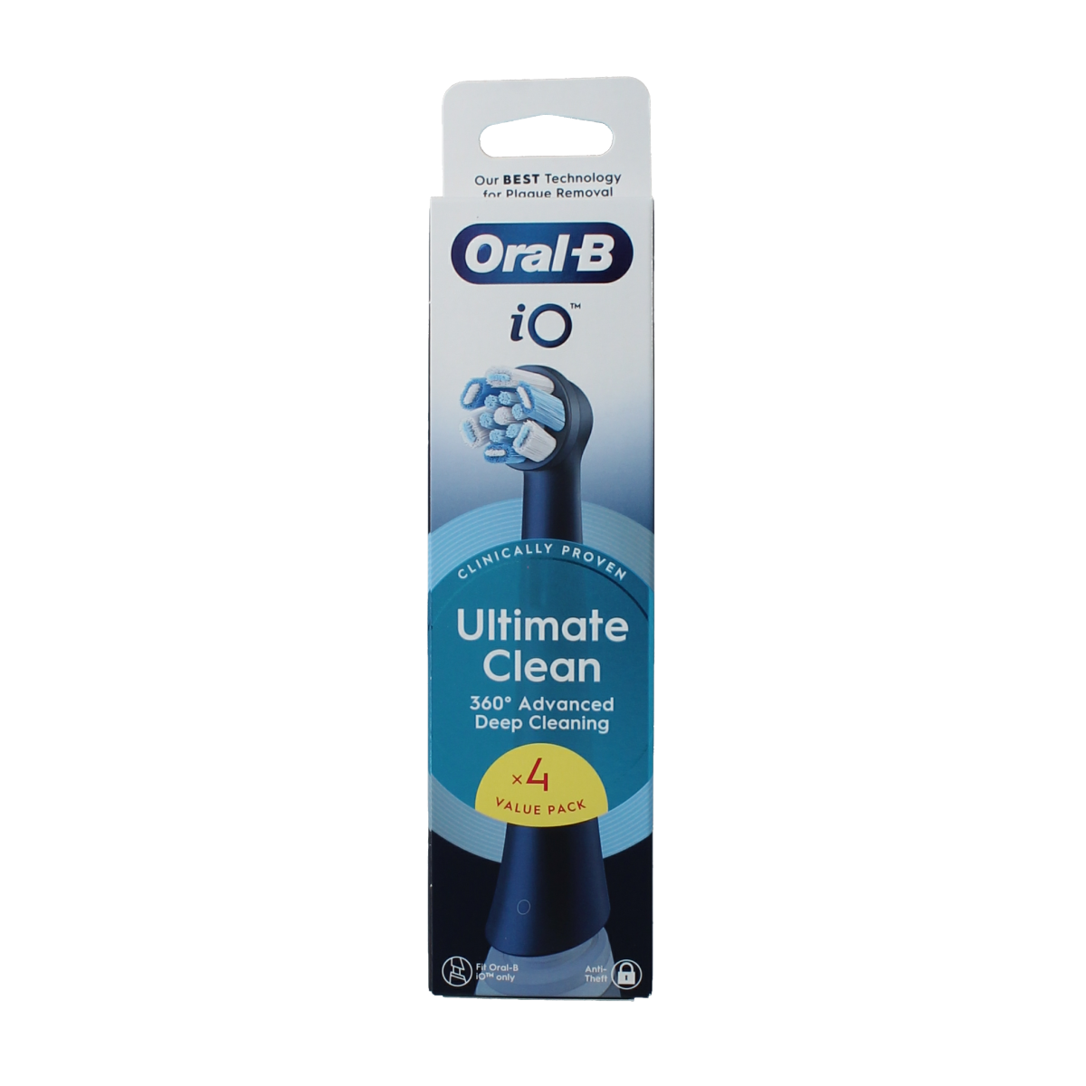 Oral B Opzetborstels ultimate clean black 4.00 Stuks
