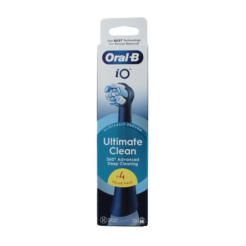 Oral B Opzetborstels ultimate clean black 4 Stuks
