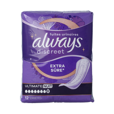 Always Discreet verband ultimate night 12 Stuks