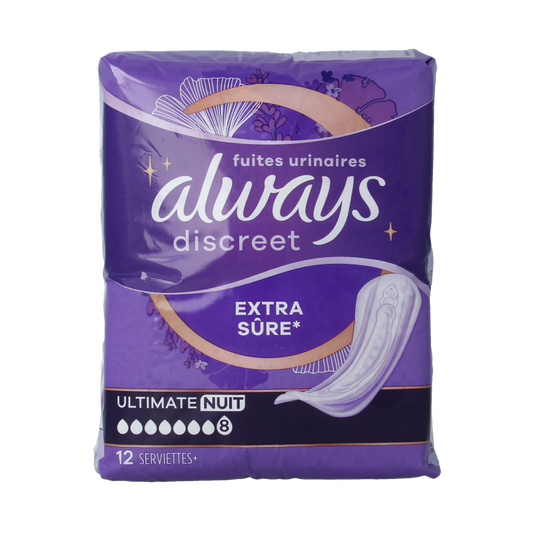Always Discreet verband ultimate night 12 Stuks