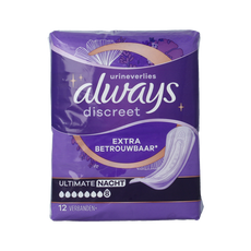 Always Discreet verband ultimate night 12 Stuks
