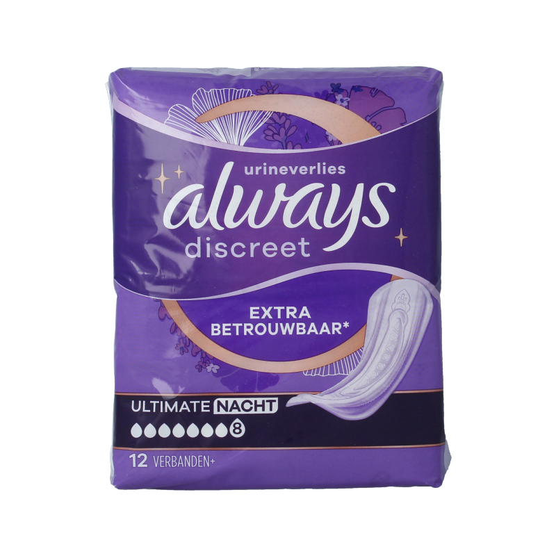 Always Discreet verband ultimate night 12 Stuks