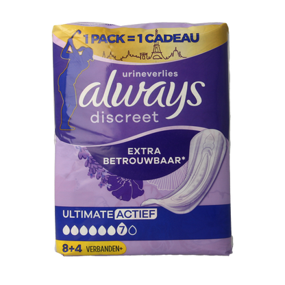 Always Discreet ultimate active 12 Stuks