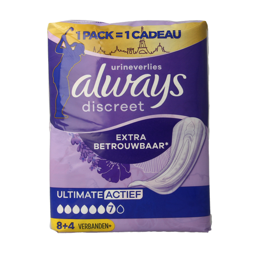 Always Discreet ultimate active 12 Stuks