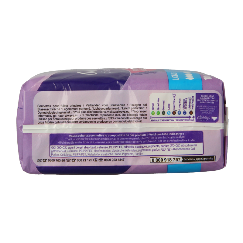 Always Discreet verband long 10 Stuks