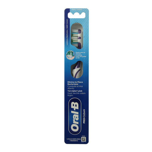 Oral B Hand tandenborstel Pro 1 clean black 1.00 Stuks