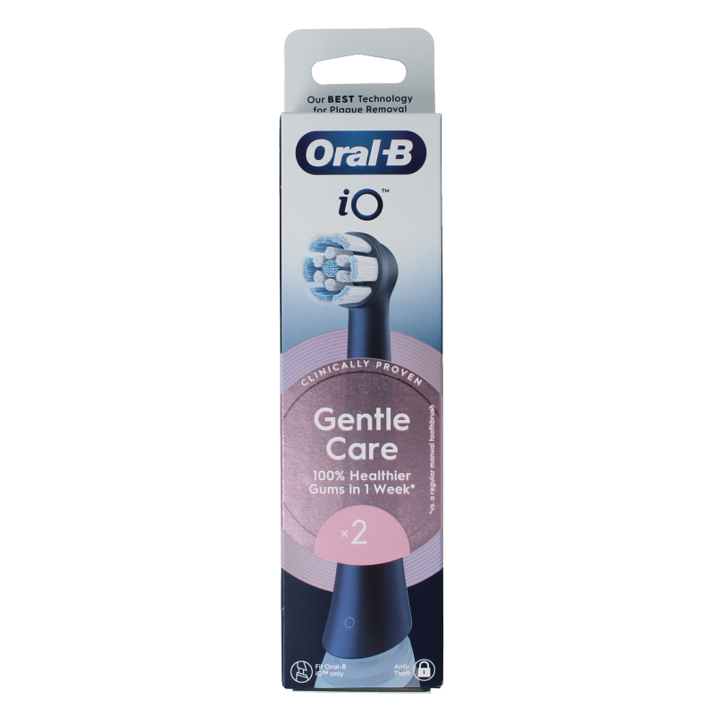 Oral B Opzetborstel IO gentle care zwart 2 Stuks