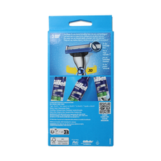 Gillette Mach 3 turbo scheersysteem 2 up 1 Stuks