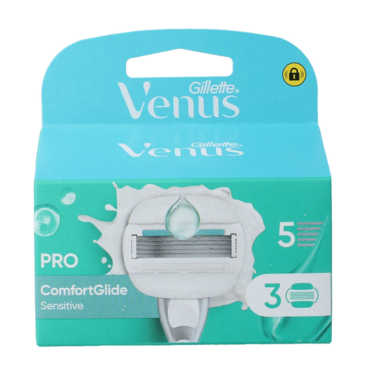 Gillette Comfortglide sensitive mesjes 3 Stuks