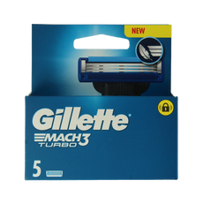 Gillette Mach3 turbo mesjes 5 Stuks