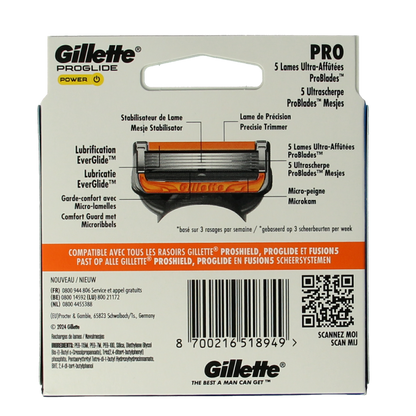 Gillette Proglide power blades 8.00 Stuks