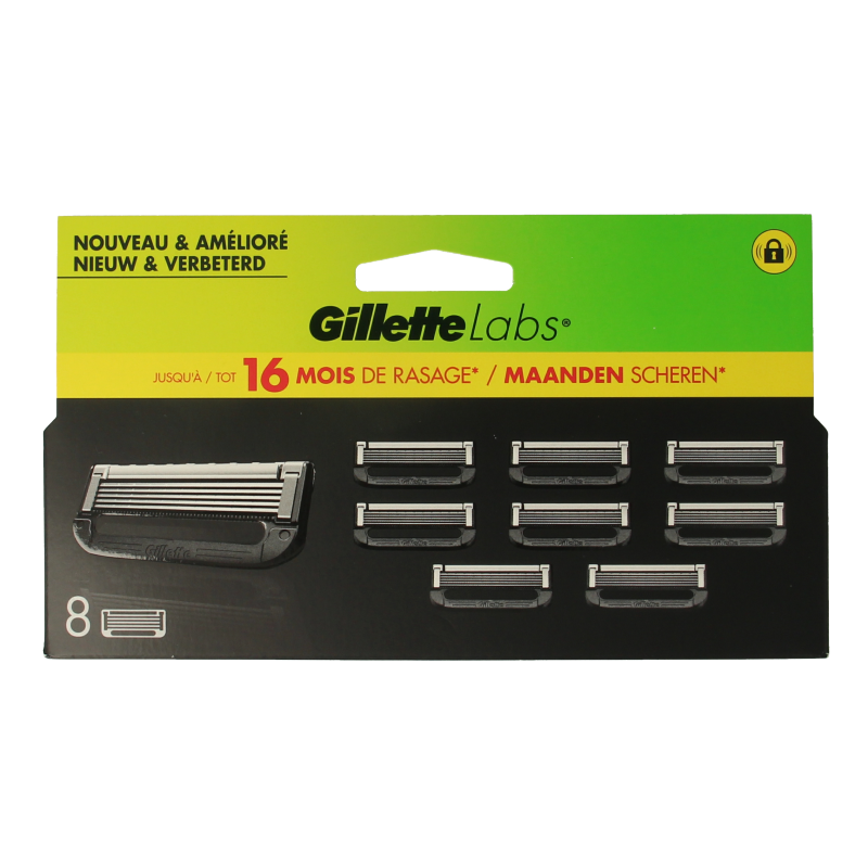 Gillette Labs blades 8 Stuks