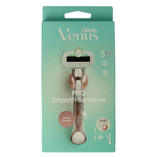 Gillette Venus deluxe smooth sensitive rosegold razor 1.00 Stuks