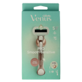 Gillette Venus deluxe smooth sensitive rosegold razor 1.00 Stuks