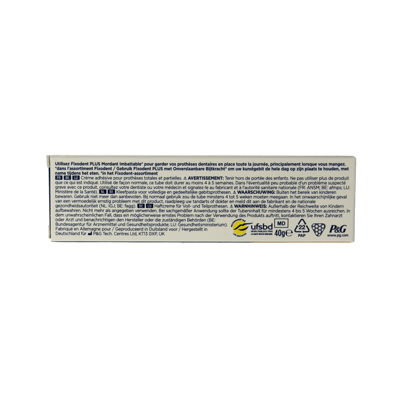 Fixodent Kleefpasta plus dual power 40 Gram