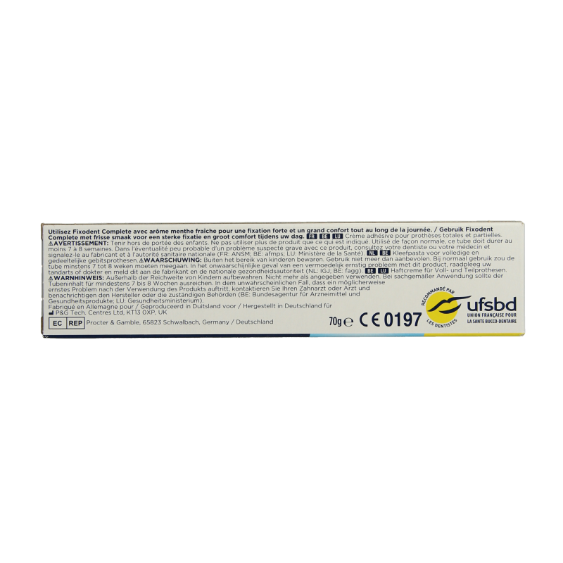 Fixodent Kleefpasta complete original/fresh 70 Gram