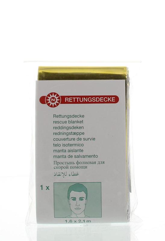 Medzorg Reddingsdeken goud/zilver 160x210 1 Stuks