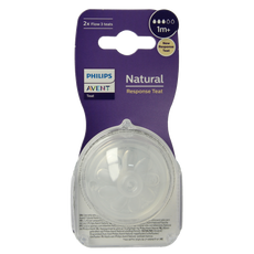 Avent Natural flesspeen 1M+ 2.00 Stuks