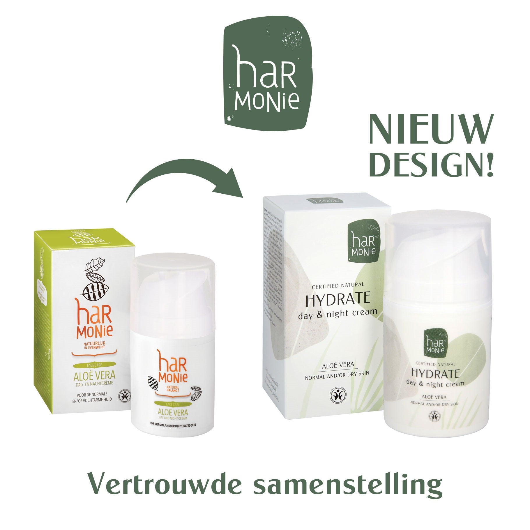 Harmonie Hydrate dag- en nachtcreme  50 Milliliter
