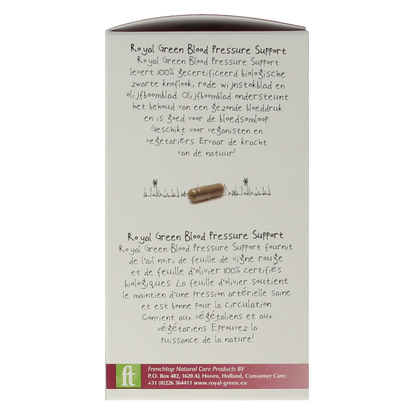 Royal Green Blood pressure support bio 60.00 Vegetarische capsules
