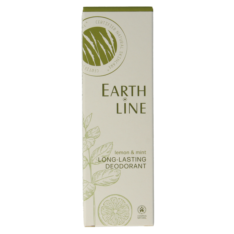 Earth Line Long lasting deodorant lemon & mint 50 Milliliter