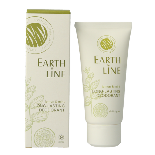 Earth Line Long lasting deodorant lemon & mint 50 Milliliter
