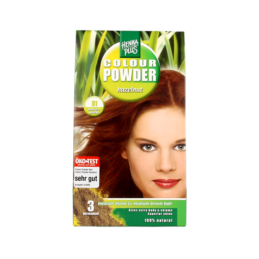 Henna Plus Colour powder 51 hazelnut 100 Gram