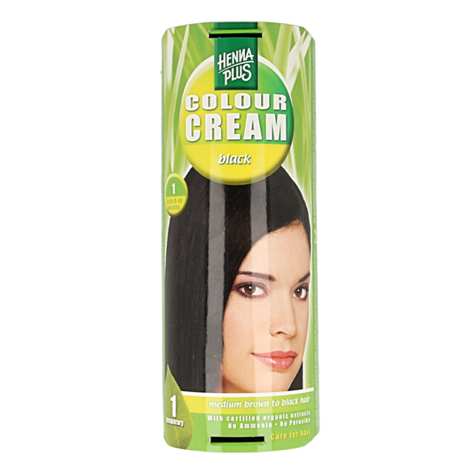 Henna Plus Colour cream black 1 60 Milliliter