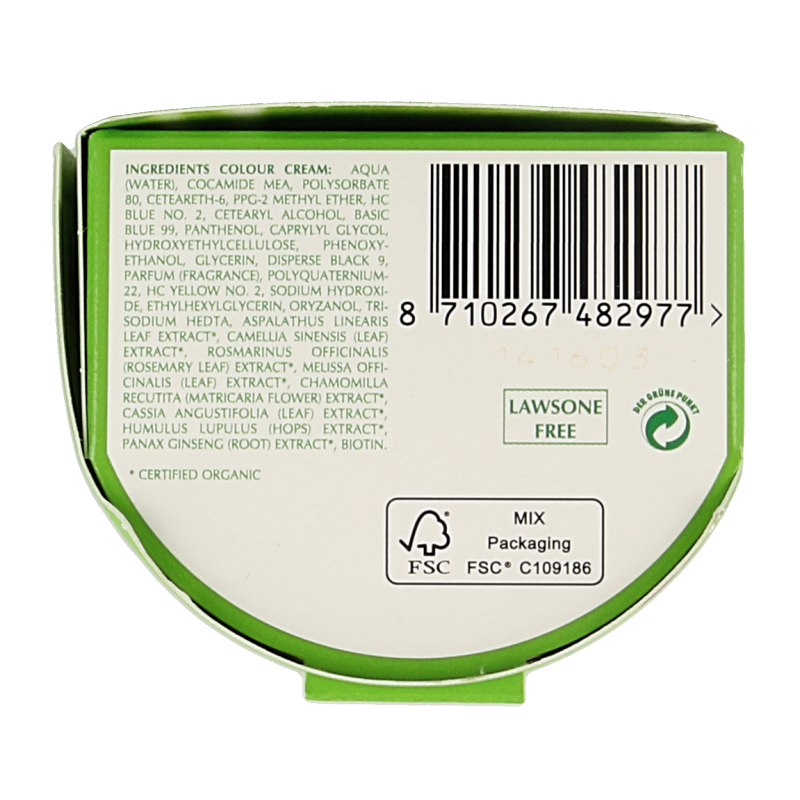 Henna Plus Colour cream black 1 60 Milliliter